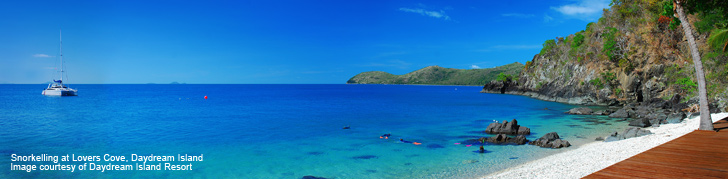 snorkelling at lovers cove