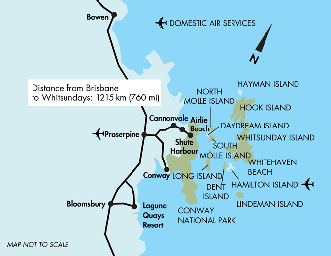 Whitsundays Map